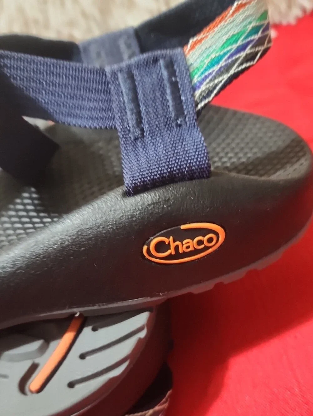 Chaco Women's Black Sandals with Multicolor Straps
